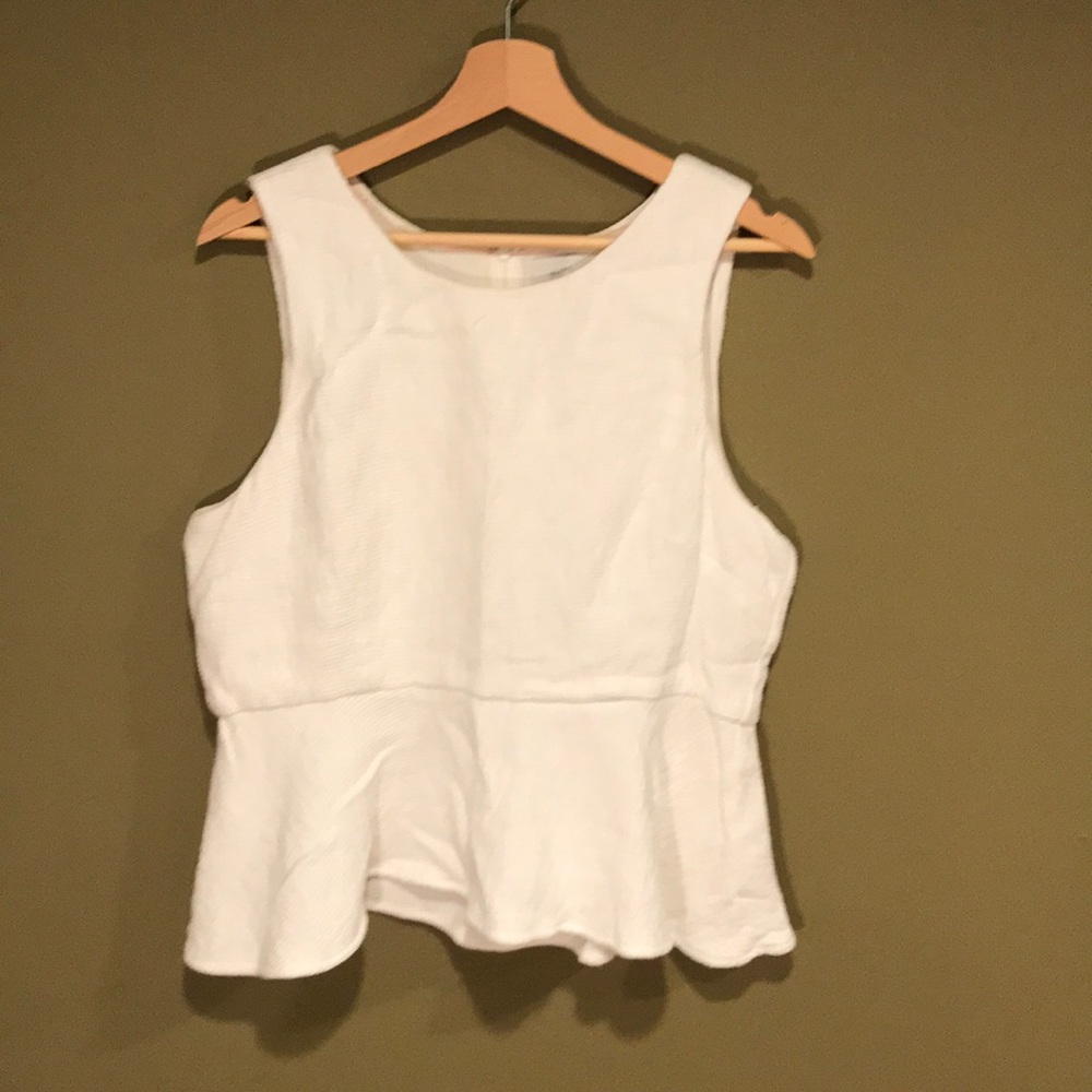 Peplum tank top from Anthropologie